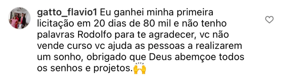Depoimento real de aluno 3